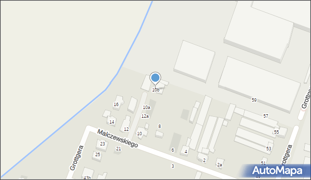 Leszno, Malczewskiego Jacka, 10b, mapa Leszno