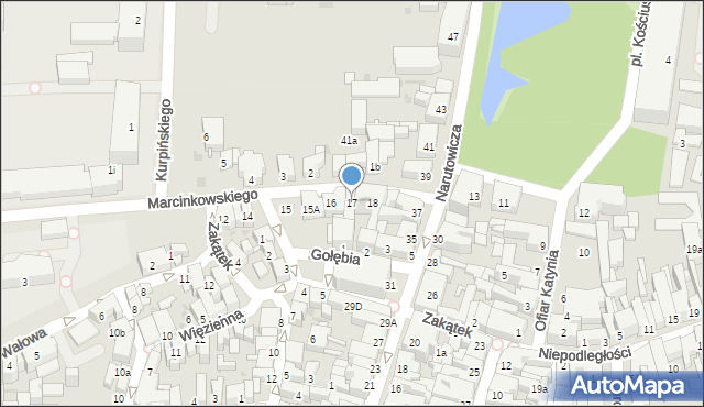 Leszno, Marcinkowskiego Karola, 17, mapa Leszno