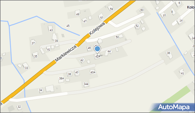 Łężany, Markiewicza Bronisława, bł. ks., 42A, mapa Łężany