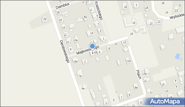 Leźno, Majkowskiego Aleksandra, dr., 4, mapa Leźno