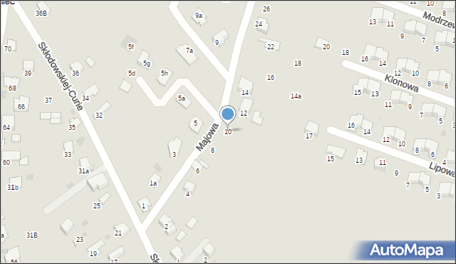 Libiąż, Majowa, 10, mapa Libiąż