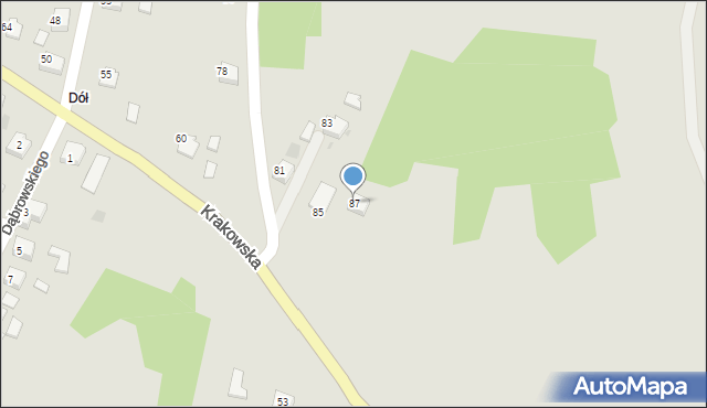 Libiąż, Matejki Jana, 87, mapa Libiąż