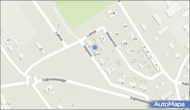 Lidzbark Warmiński, Majowa, 10, mapa Lidzbark Warmiński