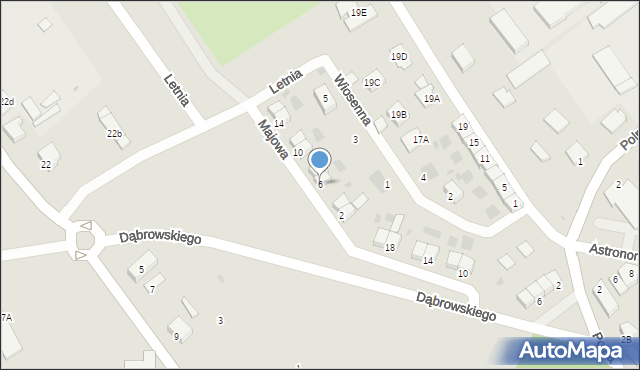 Lidzbark Warmiński, Majowa, 6, mapa Lidzbark Warmiński