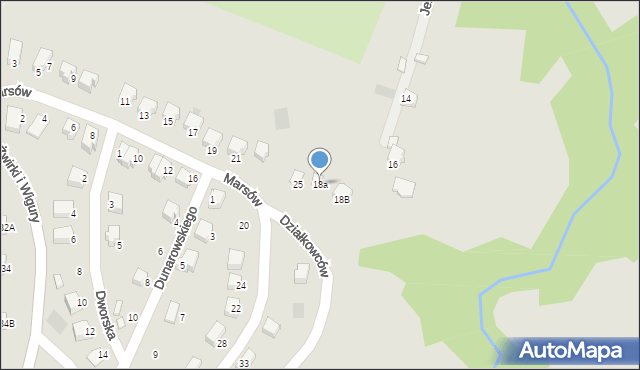 Limanowa, Marsów, 18a, mapa Limanowa