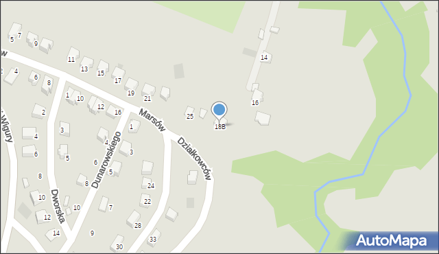 Limanowa, Marsów, 18B, mapa Limanowa