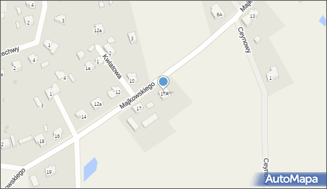 Lipusz, Majkowskiego Aleksandra, dr., 17A, mapa Lipusz