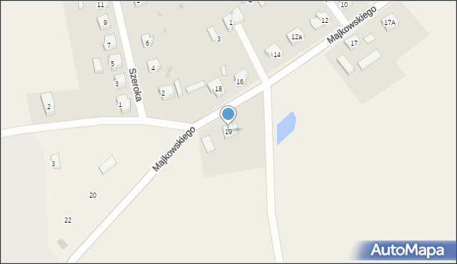 Lipusz, Majkowskiego Aleksandra, dr., 19, mapa Lipusz