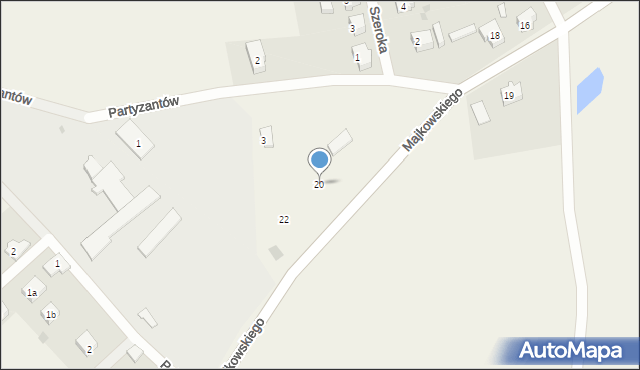 Lipusz, Majkowskiego Aleksandra, dr., 20, mapa Lipusz