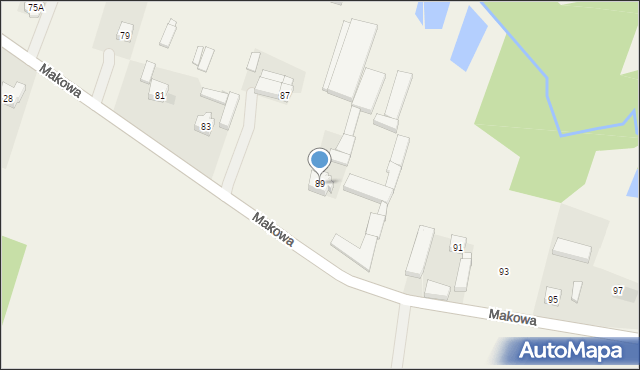 Lisiec Wielki, Makowa, 89, mapa Lisiec Wielki