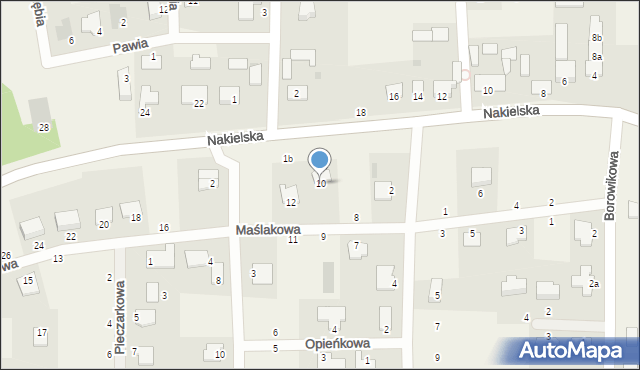 Łochowice, Maślakowa, 10, mapa Łochowice