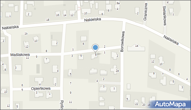 Łochowice, Maślakowa, 3, mapa Łochowice