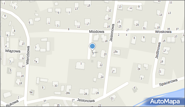 Łochowo, Makowa, 3, mapa Łochowo