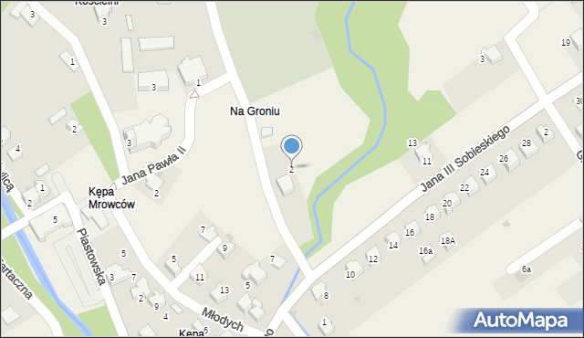 Łodygowice, Marszałka, ks., 2, mapa Łodygowice