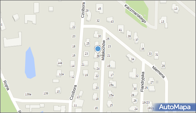 Łódź, Masłochów Lone i Lucjana, 26, mapa Łodzi