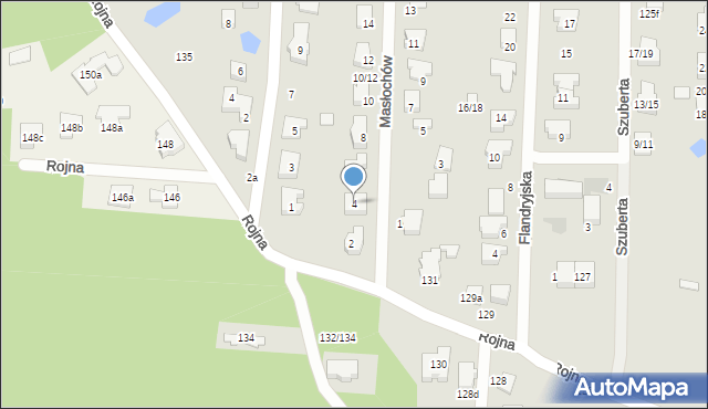 Łódź, Masłochów Lone i Lucjana, 4, mapa Łodzi