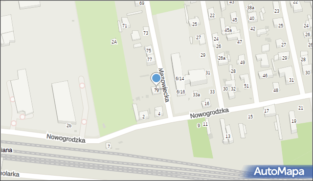 Łódź, Mazowiecka, 79, mapa Łodzi