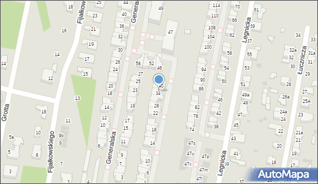 Łódź, Marszałkowska, 36, mapa Łodzi