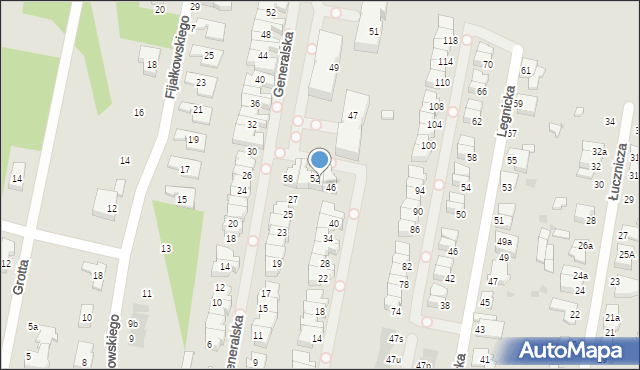 Łódź, Marszałkowska, 50, mapa Łodzi