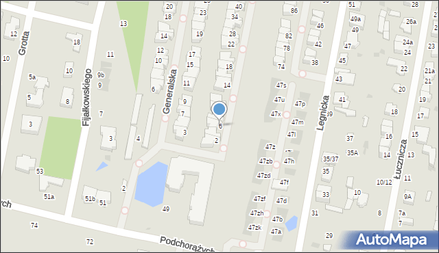 Łódź, Marszałkowska, 6, mapa Łodzi