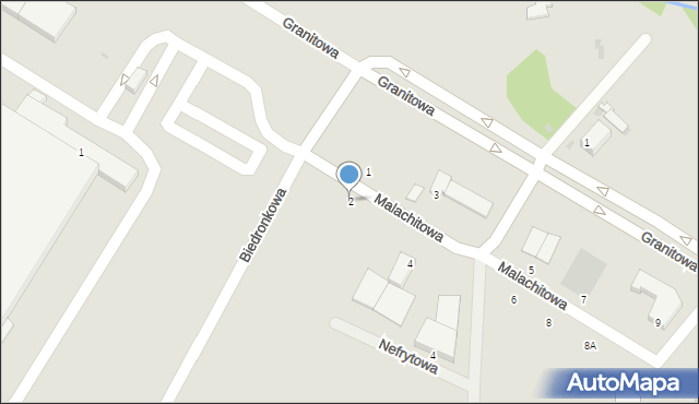 Lubin, Malachitowa, 2, mapa Lubin