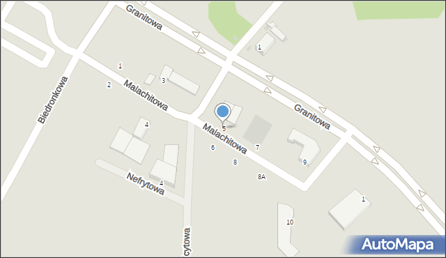 Lubin, Malachitowa, 5, mapa Lubin