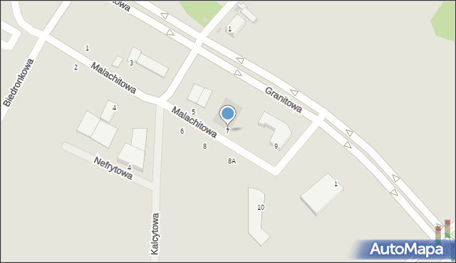 Lubin, Malachitowa, 7, mapa Lubin