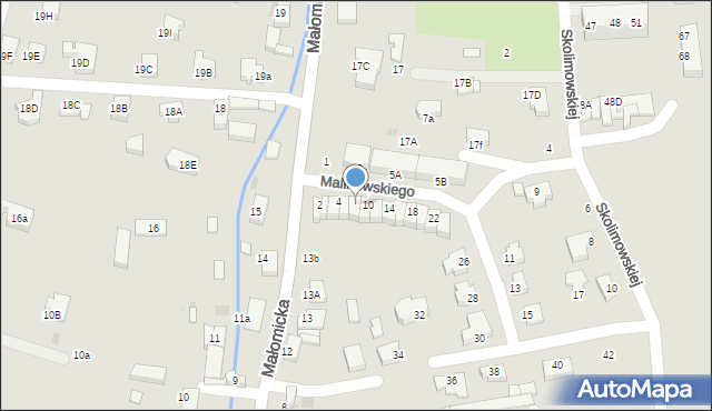 Lubin, Malinowskiego Bronisława, 8, mapa Lubin