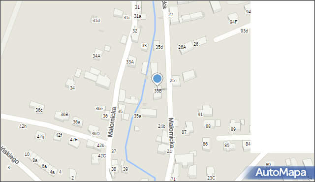 Lubin, Małomicka, 35B, mapa Lubin