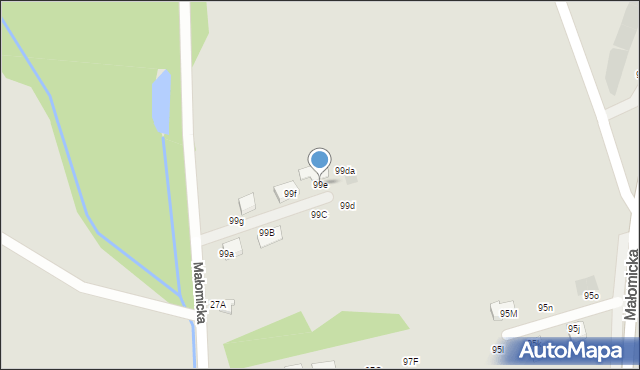 Lubin, Małomicka, 99e, mapa Lubin