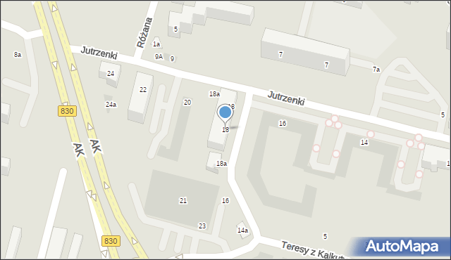 Lublin, Matki Teresy z Kalkuty, 18, mapa Lublina