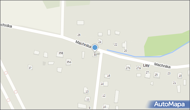 Lubycza Królewska, Machnika, 33, mapa Lubycza Królewska