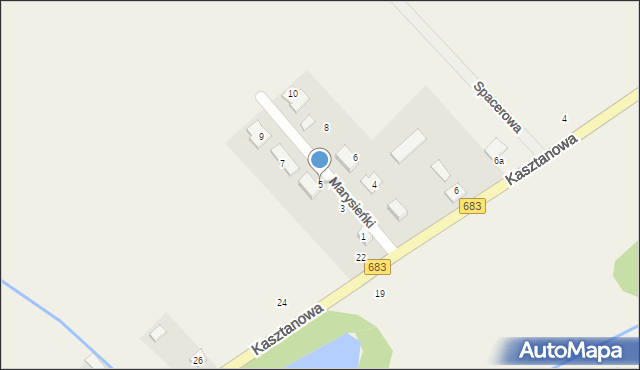 Ludwików, Marysieńki, 5, mapa Ludwików