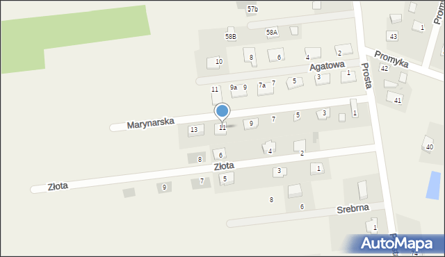 Ludwinowo Zegrzyńskie, Marynarska, 11, mapa Ludwinowo Zegrzyńskie