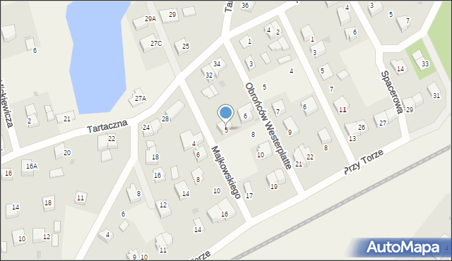 Luzino, Majkowskiego Aleksandra, dr., 5, mapa Luzino