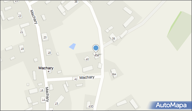 Machary, Machary, 40a, mapa Machary