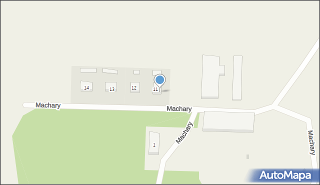 Machary, Machary, 11/1, mapa Machary