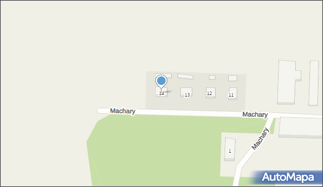 Machary, Machary, 14, mapa Machary