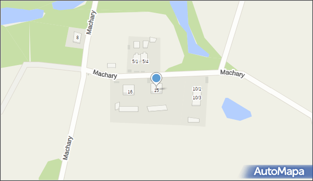 Machary, Machary, 15, mapa Machary