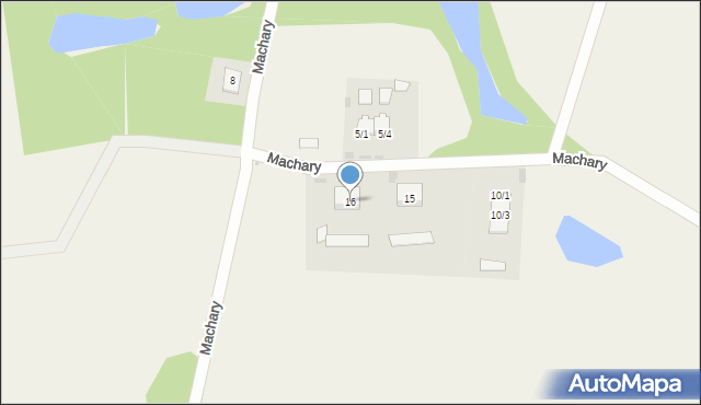 Machary, Machary, 16, mapa Machary