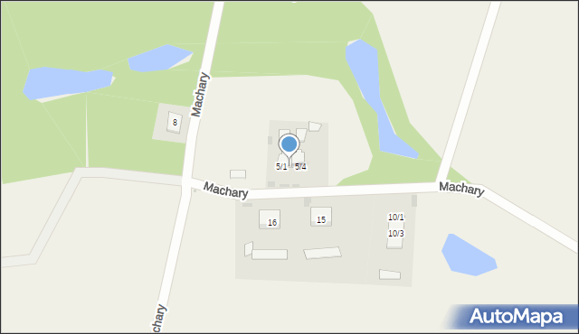 Machary, Machary, 5/2, mapa Machary