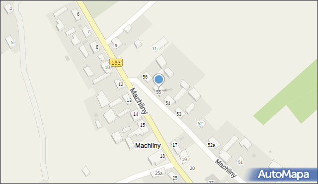 Machliny, Machliny, 55, mapa Machliny