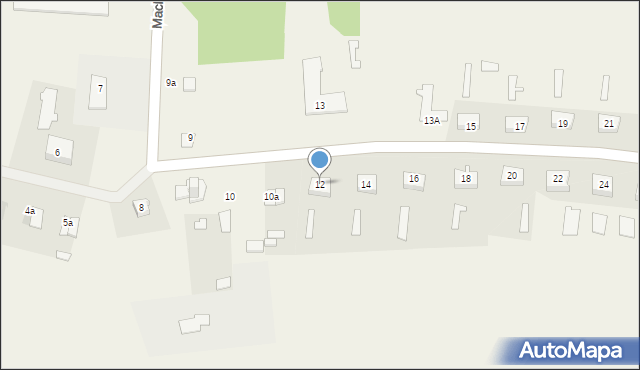 Machnów Stary, Machnów Stary, 12, mapa Machnów Stary