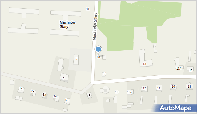 Machnów Stary, Machnów Stary, 9a, mapa Machnów Stary