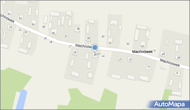 Machnówek, Machnówek, 15, mapa Machnówek