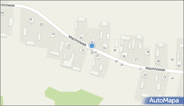 Machnówek, Machnówek, 21, mapa Machnówek