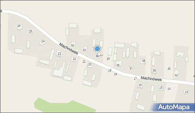 Machnówek, Machnówek, 34, mapa Machnówek