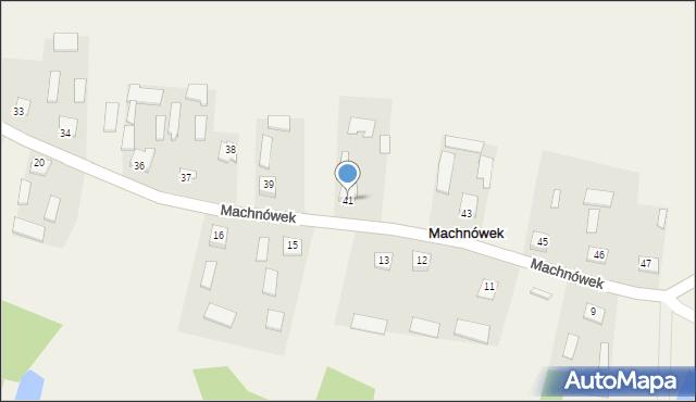 Machnówek, Machnówek, 41, mapa Machnówek