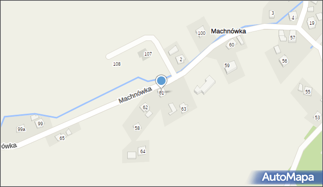 Machnówka, Machnówka, 61, mapa Machnówka