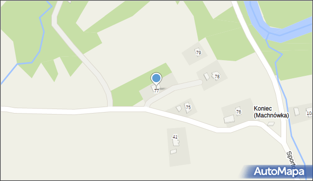 Machnówka, Machnówka, 77, mapa Machnówka